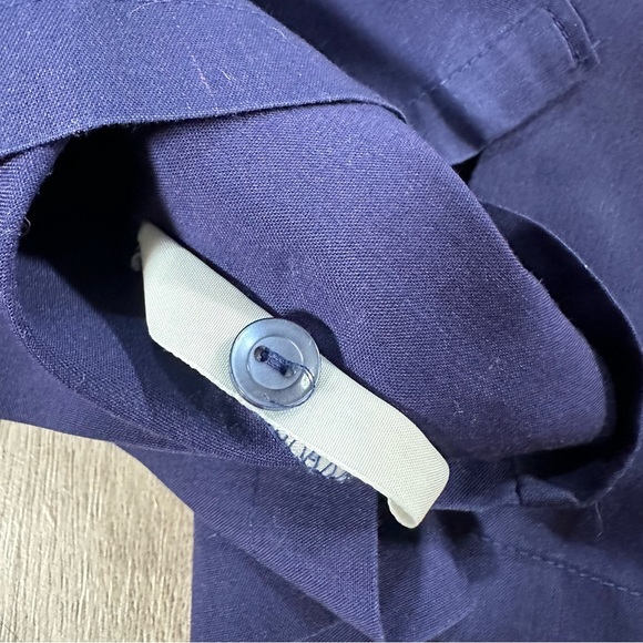 Vintage St Michael Blue Button-up Short Sleeve Shirt Size Medium - Picture 5 of 8